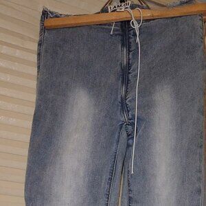 I. A.M. G.I.A. Flare denim jeans.